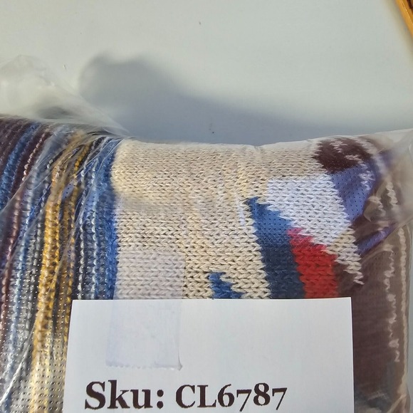 American Eagle Men Hoodie Sweater Medium Pullover Long Sleeve Aztec Southwest - Picture 11 of 11